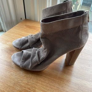 Slouchy suede heels